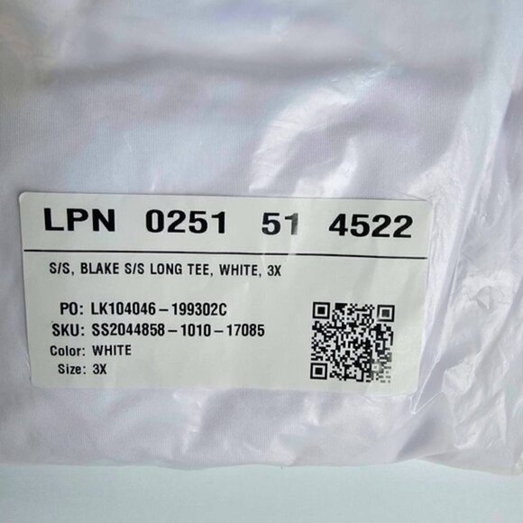 Fabletics, Women's Dry-Flex Long Tee - White. Size: 3X. NWT. - Picture 4 of 7